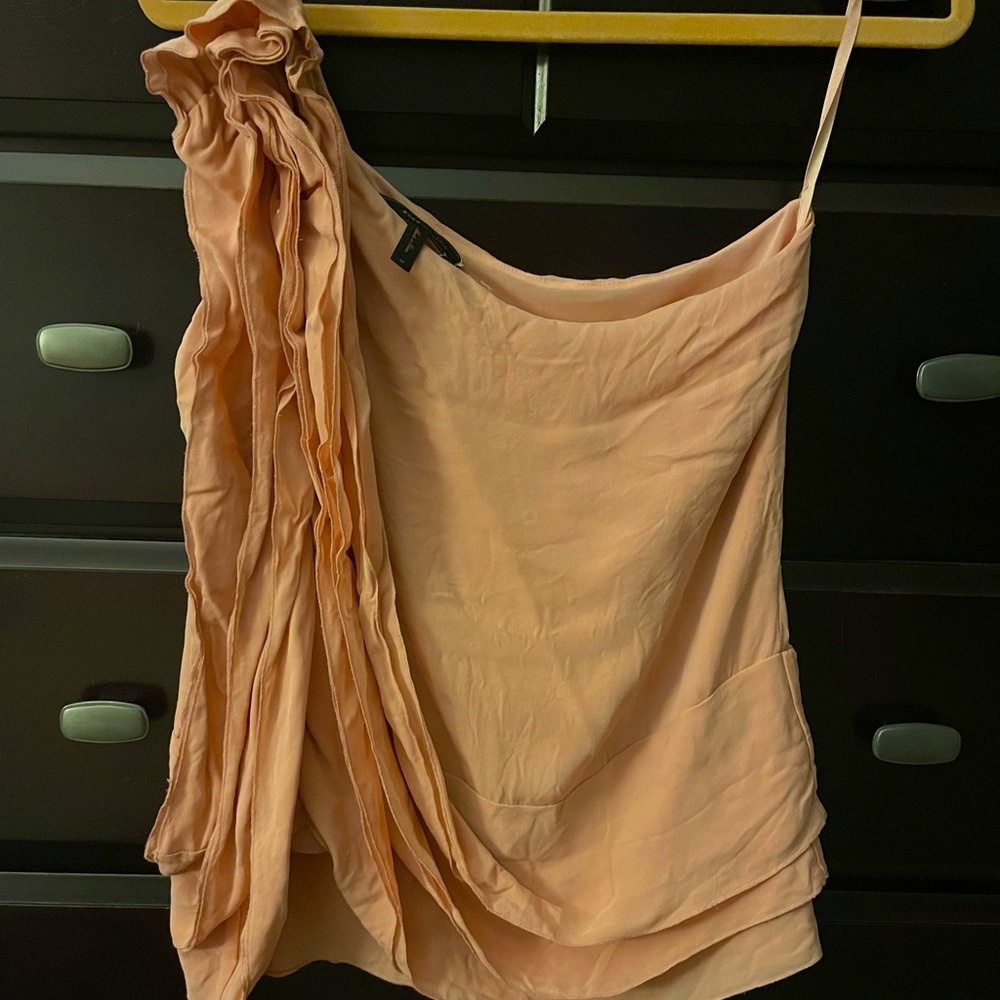 Bcbg one shoulder trip size medium